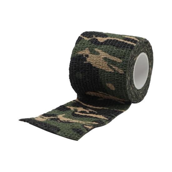 1 Roll Camouflage Tape Anti-scratches Self-Adhesive Widely Applied Military Camo Stretch Bandage Tape