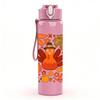 1PC Autumn Maple Turkey Art 750ml Color Plastic Sports Water Bottle Leakproof Flip Straw Lid Suitable for Sports Office Home Use