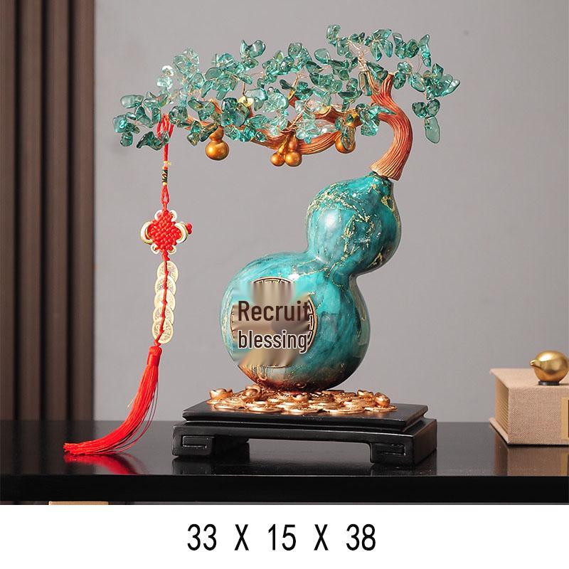 

Cloisonné Gourd Ornament: Chinese Ceramic Handicraft for Living Room or Wine Cabinet Decor