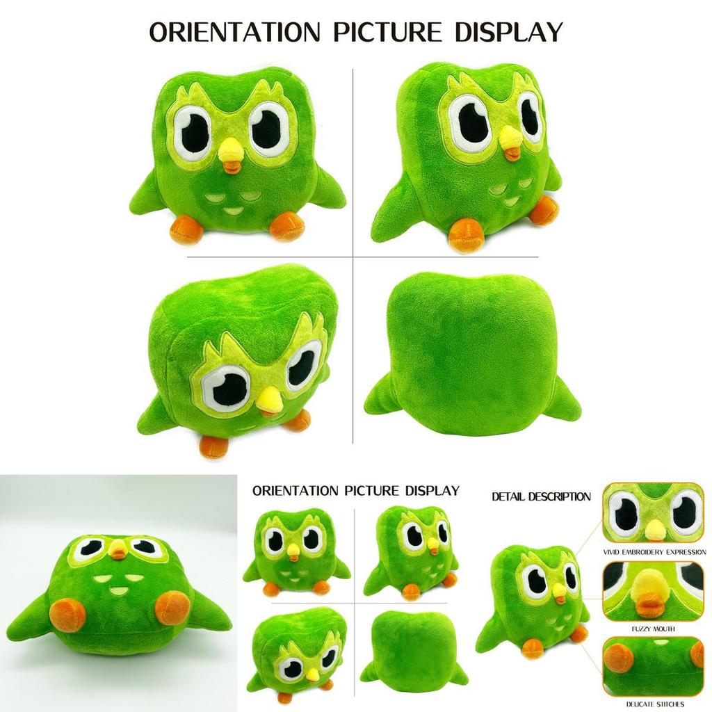 Duolingo 10 Year Anniversary Collectible Plush Toy Green Owl Kids Gift