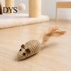 Interactive Pet Supplies for Multiple Cats Sisal Mouse Cat Toys, Feather Mice Kitten Chew Natural Toy Rope Rat Toys Teeth Cleaning, Indoor Self
