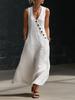 2026 European Women's Summer V-neck Sleeveless Casual Tank Dress