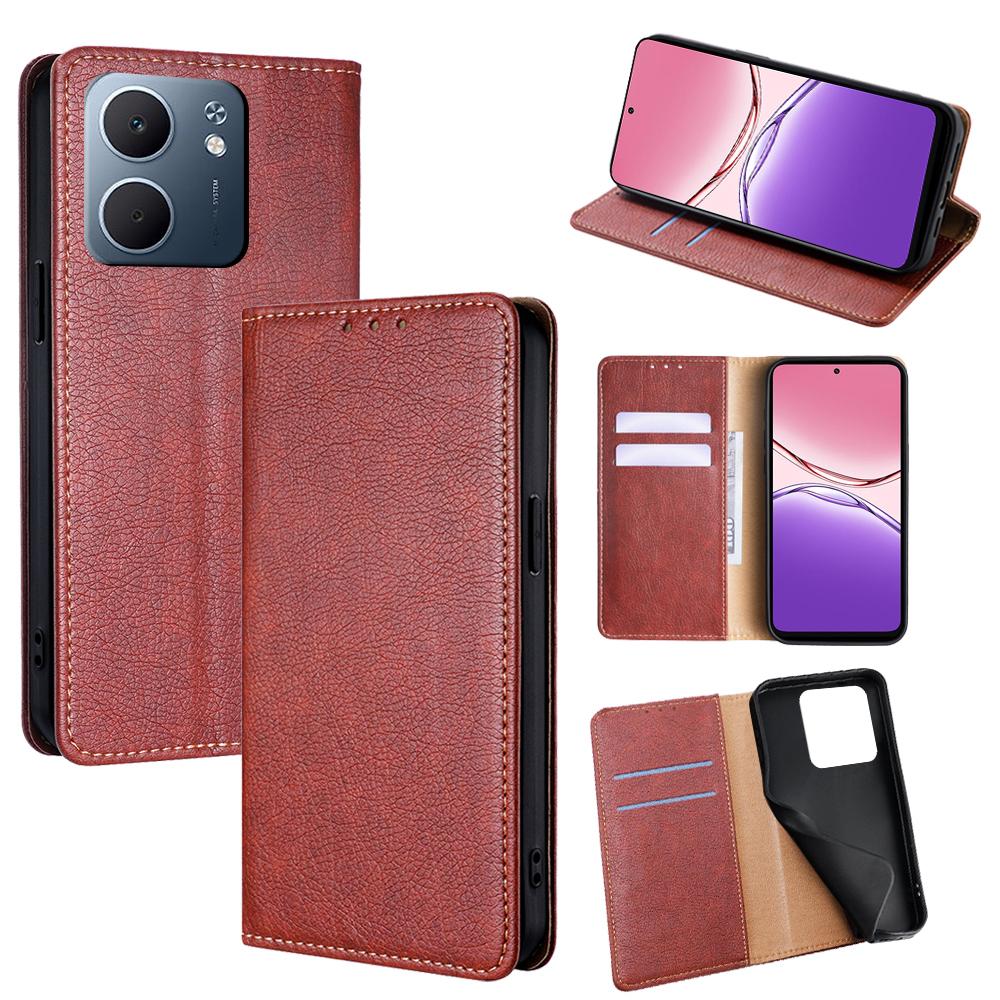For Oppo A5x 5G Case Wallet PU Leather Magnetic Auto-Absorbed Phone Cover
