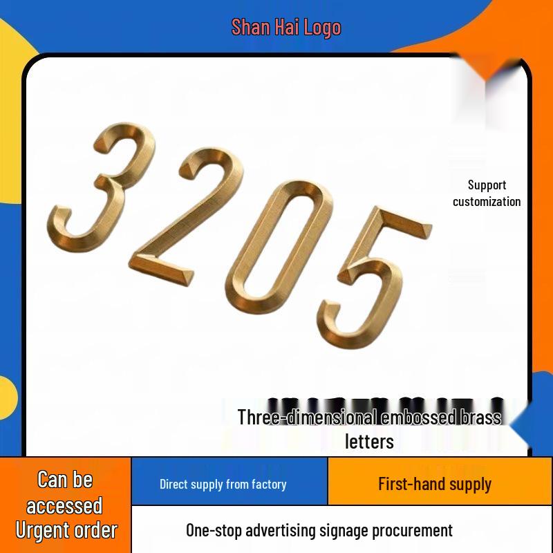 Letras Sólidas de Cobre com Relevo 3D para Sinalização Imobiliária, de Edifícios e Publicitária