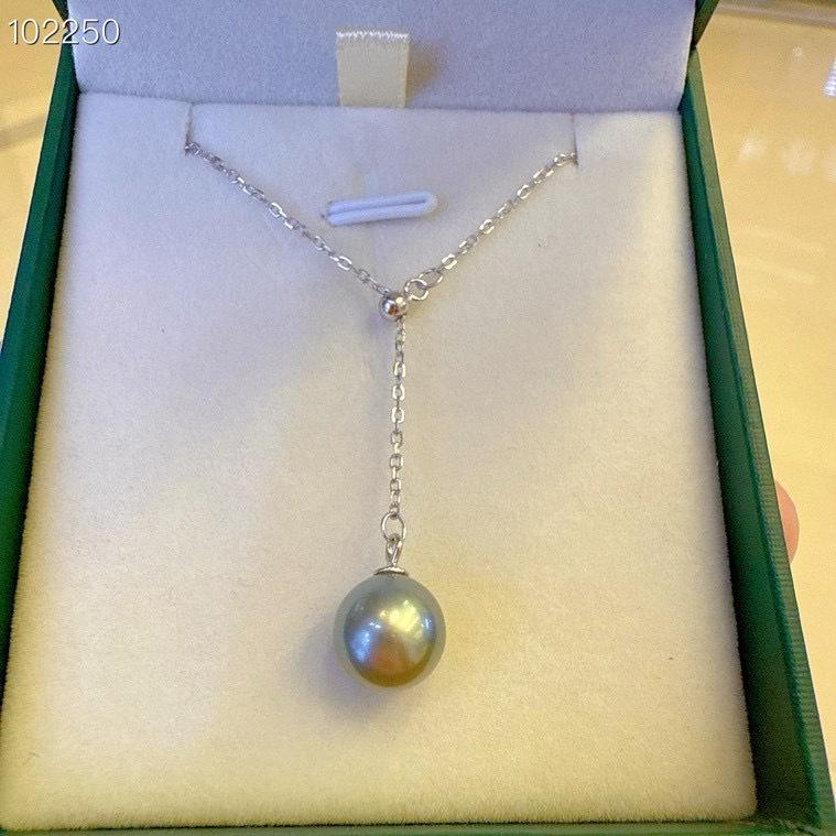 S925 Sterling Silver Tahitian Black Pearl Necklace Set - Light Luxury Jewelry Collection