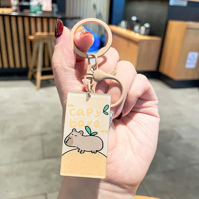 Acrylic Keychains Creative Charming Capybara Styles Perfect For Gifts Couples