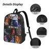 3Pcs Ayliva Tour 2025 Theme Backpack Set for Boy Girl Pen Bags Bookbag Sets with Lunch Box For Primary School Students Knapsack