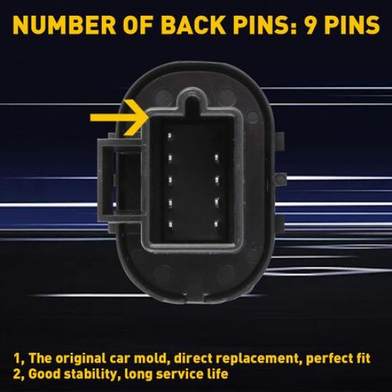 Mirror Switch Front Driver Side Left For Chevrolet Malibu 2005-2007 15261340 USA