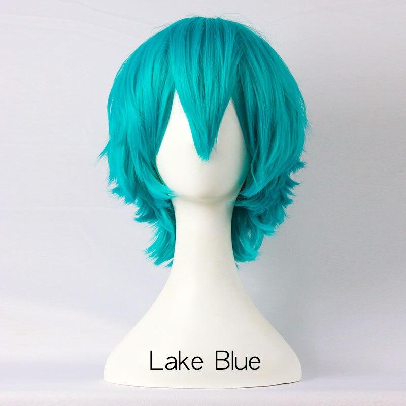 LUPU Damen Herren Cosplay Kurze Perücke Cartoon Anime Falsches Haarteil Synthetische Faserhaar