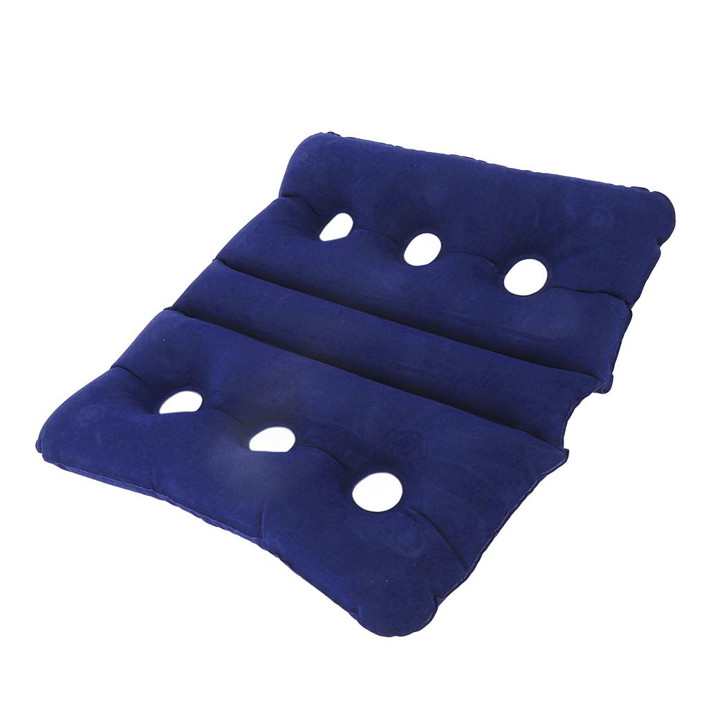 Inflatable Wheelchair Cushion Foldable Breathable Pressure Sore Cushion with 6 Ventilation Holes for Office Chair