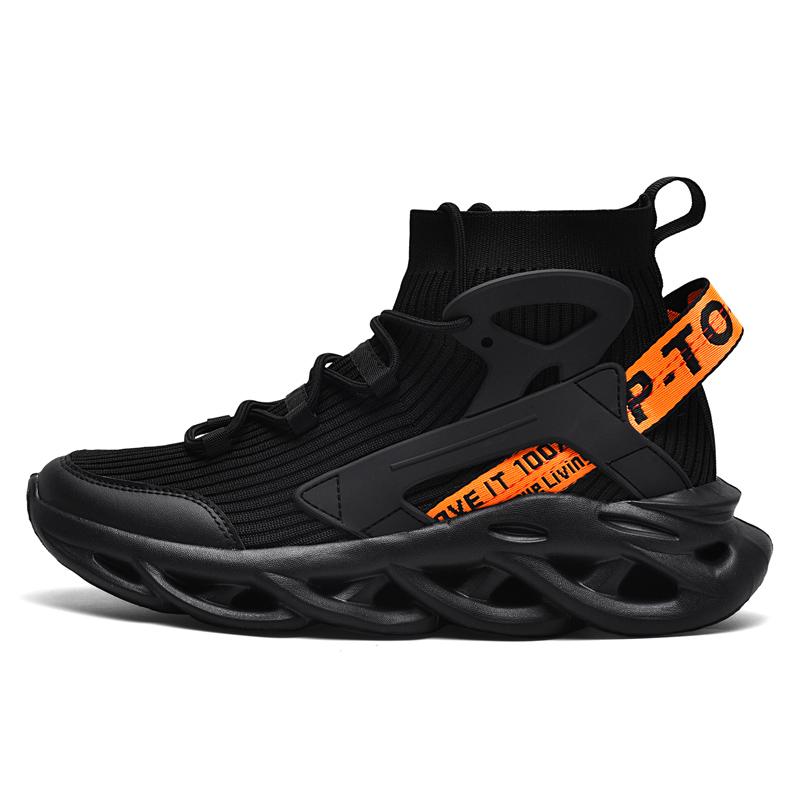 Pánská sportovní obuv Rybí šupina Létající a prodyšná běžecká obuv Obuv pro mládež Tide Boty velké velikosti Fitness Jogging