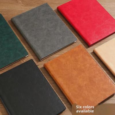 A4 Multi-Function Leather Data Folder with Detachable Notepad
