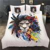 Wolven God 3d Beddengoed Set Set Usa King Queen Double Full Twin Eenpersoonsmaat Bedlinnen Set