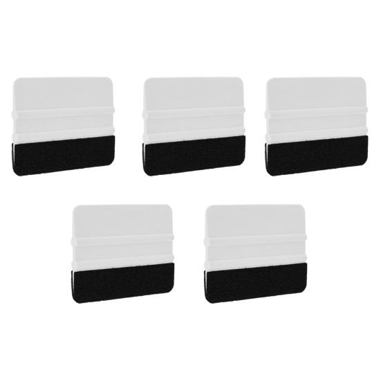 5Pcs Car Window Film Applicator Tool Professional Car Glass Tint Protective Film Felt Edge Squeegee Vinyl Wrap Scraper Installation Tool