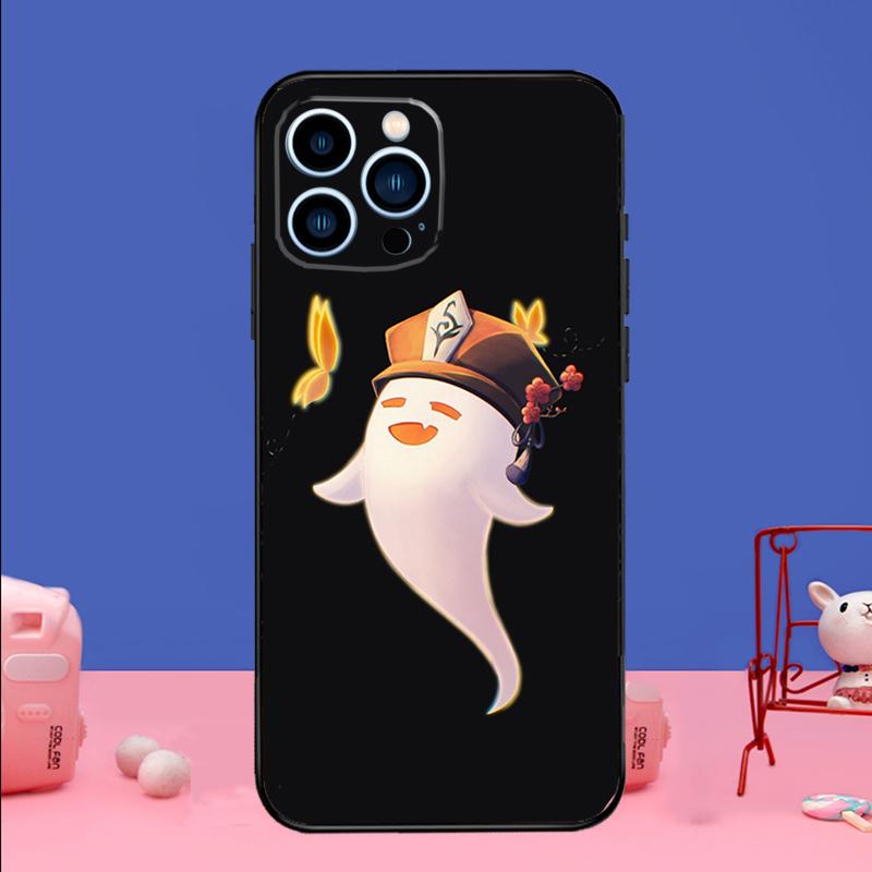 Genshin Impact Hu Tao Ghost Phone Case For iPhone 17 16 14 13 12 11 15 Pro Max Mini 15 16 Plus 16e 17 Air Bumper Cover