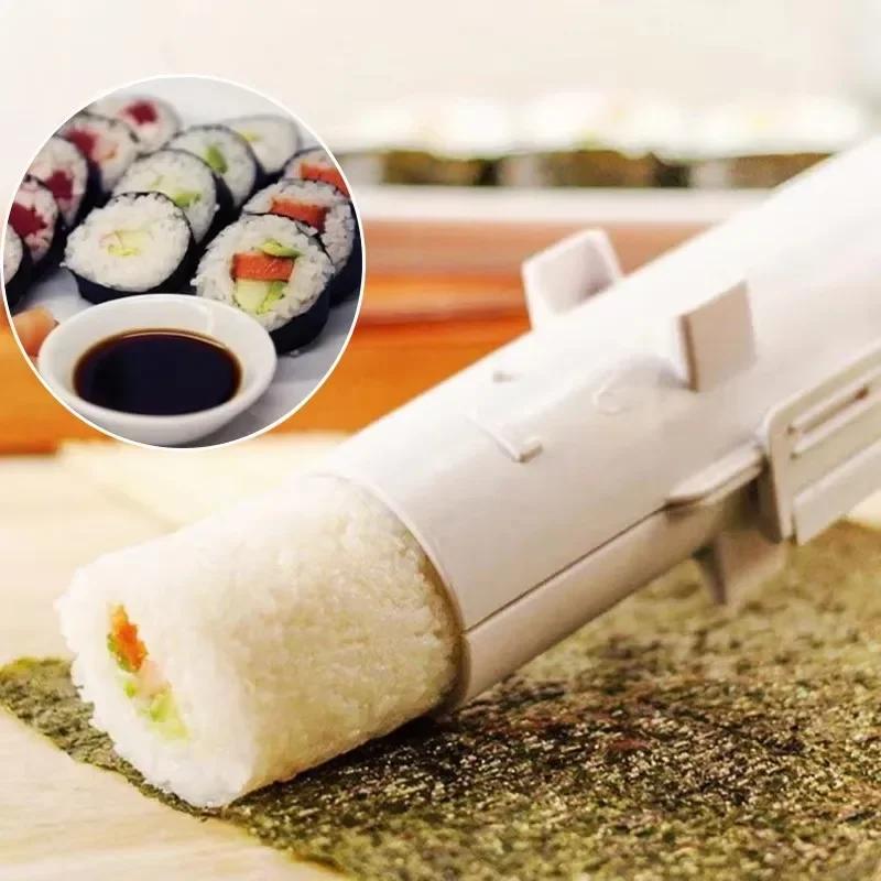 DIY Food Grade Sushi Mold Cylindrical Rocket Sushi Tube Tool Rice Ball Nori Rice Mold Kitchen Portable Hand Cooking Making