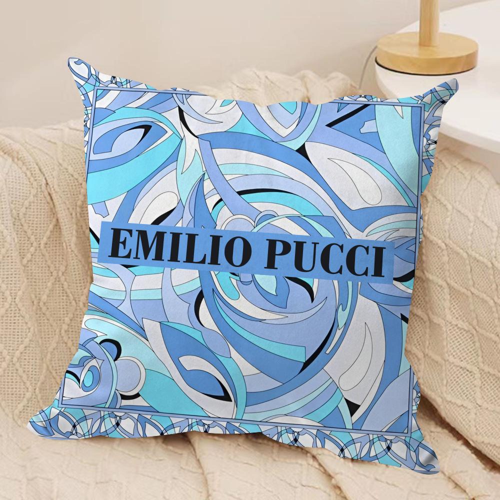 Fashion EEeemilio logo PpucciS Cushion Cover Pillowcase Ultra Soft Skin Friendly Fabric Cloud Like Comfort  Concealed Zipper 30x30 cm