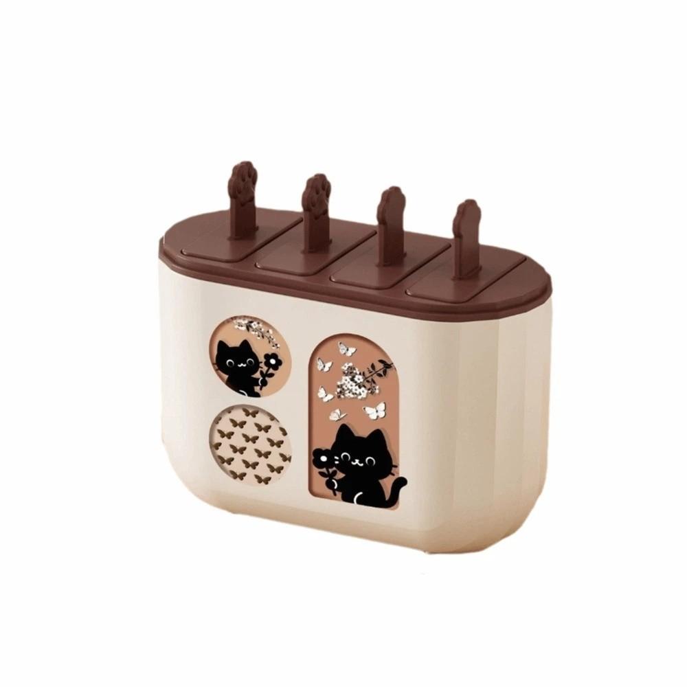 Creative Design Ice Cream Popsicle Mold Reusable Popsicle Mold Cube Tray  Kitchen Use A