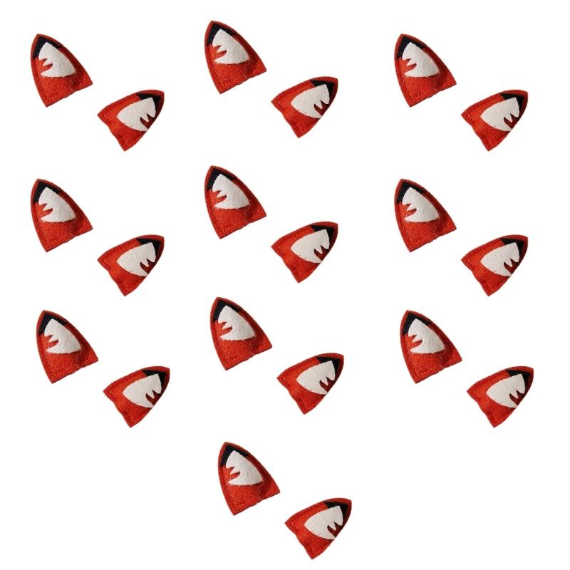 

Candy Color 10pairs Rabbit/Foxes Ear Appliques for DIY Hat Clothes Sewing Patches Handmade Gloves Hair Clips Accessories
