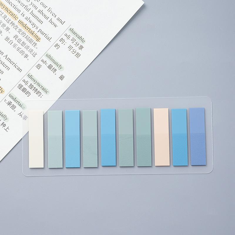 200 Sheets Stickers Transparent Sticky Notebook Pads Notepads Clear Bookmark Read Book Stationery School Supplie