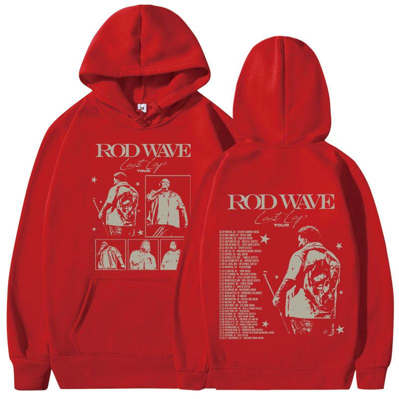 Rod Wave Last Lap 2024 Tour Concert Hoodies Men's Women Clothing Hip Hop Fashion Hooded Oversized Sweatshirt Pullover Streetwear