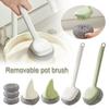 New Long Handle Pot Washing Brush Multi-function Non Scratch Wire Brush Dishwashing Brush for Pots Dishes Sink