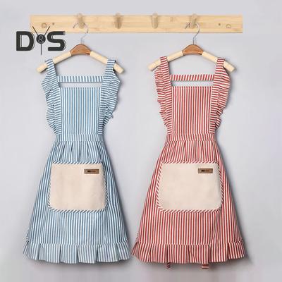 Kitchen Cooking Aprons Adjustable Strap Bib Aprons Soft Chef Aprons with Large Pockets Unisex Cotton Linen Apron for Men Women