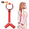 BDSM Bondage Harness Ball Open Mouth Gag Fetish Men Slave Adult Games Erotic Products Porn Toys For Couple