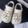 Shoe Charm for Crocs DIY Premium Cartoon Bear Metal Chain Diamond Shoe Decoration Buckle for Croc Charms Hole Shoes Accessories