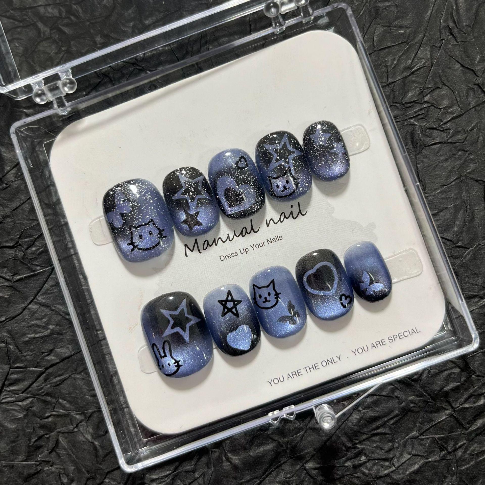 Ручная работа Милые Мультяшные Девочки Наклейки для Маникюра - Съемные A621 Large