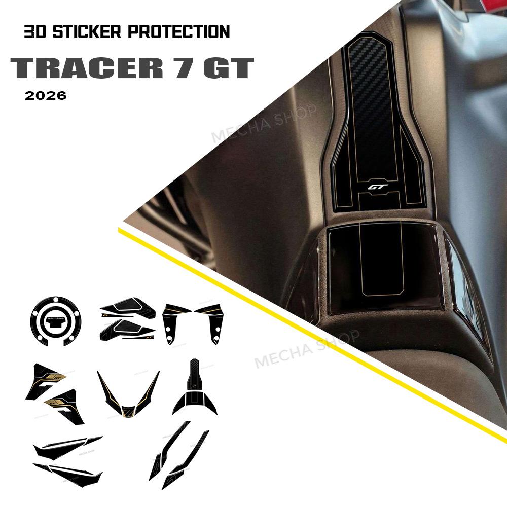 For Tracer 7GT Sticker Tank Pad Tracer 7 GT Protector Motorcycle Accessories 3D Epoxy Decals 2025-2026