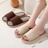Non-Slip Disposable Linen Slippers for Hotels, Guesthouses, Beauty Salons, and Home Use