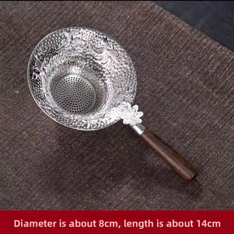 Metal Mesh Te Sil Rustfritt stål Filter Si Teware Blonder Te Drain Nyttig te Infusers Kjøkkentilbehør