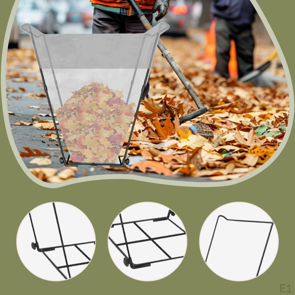 Waste Bag Holder Made of Metal with A Shaped Handle. Easy to Assemble for Gardening And Camping