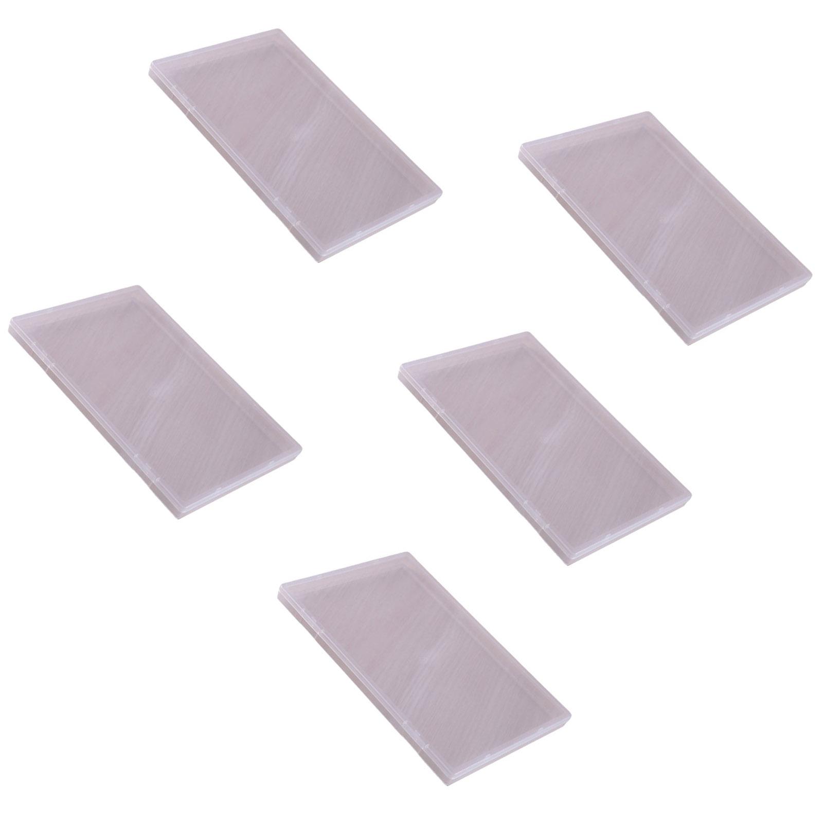 

Упаковка из 5 прозрачных плоских пластиковых коробок для хранения бусин, инструментов, писем и бумаг, прозрачные органайзеры XL