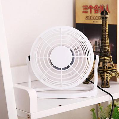 Tragbarer Kühlungs-USB-Mini-Tischventilator Persönlicher Verstellbarer Winkel Ventilator Klein Leise Persönlicher Kühler USB-Betrieben Tragbarer Tischventilator