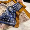 Fashion 70X70Cm Women'S Scarf Silk Paisley Print Scarf Square Shawl Decorative Headband Neck Luxury Design Bandana