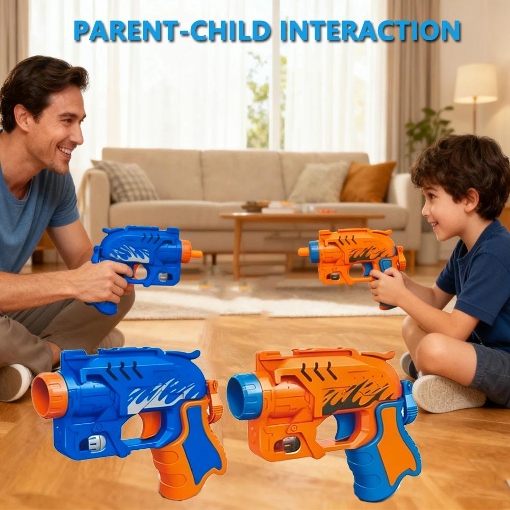 Children's Manual Soft Bullet Gun Toy Outdoor Game Parent-child Interactive Foam Dart Launcher for Boys Girls Christmas Gifts
