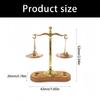 Antique Miniature Iron Balance Scale 1/12 Doll House Decoration With Functional Weight Mechanism for Model Project Decors