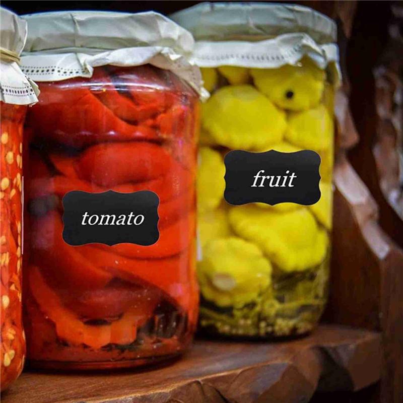 

A72U Меловые наклейки волнистой формы, Стираемые многоразовые прямоугольные наклейки на доску с 2 жидкими меловыми маркерами, 300 штук чёрный