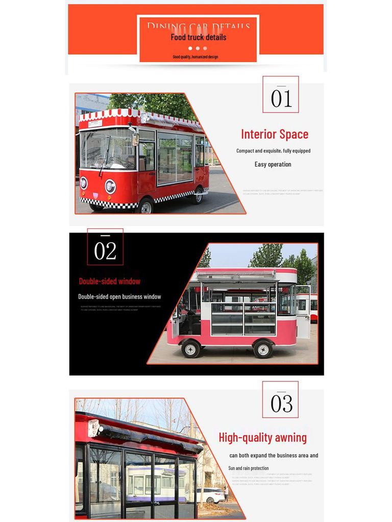 Stainless Steel Mobile Snack Cart: Fast Food, Skewers, BBQ, Cold Drinks - Multifunctional Dining Car for Scenic Areas.