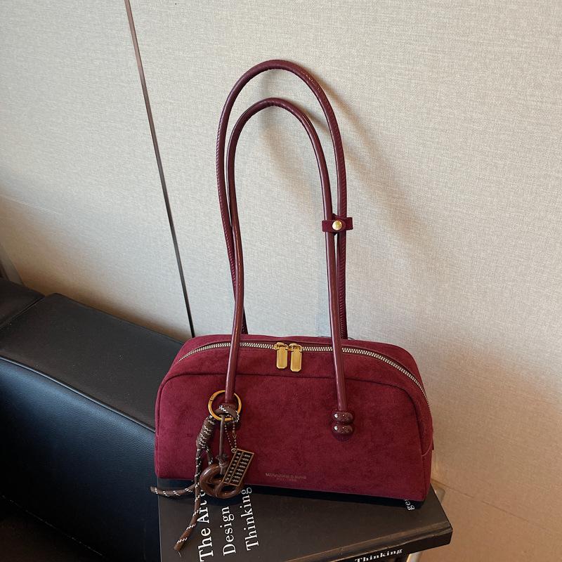 Large-capacity Bag Women's Autumn and Winter Retro New Versatile Shoulder Underarm Bag Casual Commuter Pillow Bag