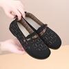 2025 ****** and Summer Old ******* Cloth Shoes Women's One-pedal Casual Single Shoes Breathable Middle-aged and Elderly S**t-soled Comfortable Moth