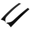 2 Stück Heckscheibenspoiler Glänzend Schwarz Linke Rechte Seite Flügelabdeckung Zierleiste für Superb 2008–2015