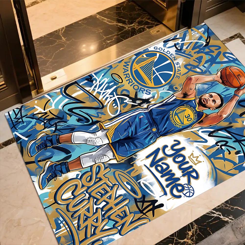 Golden State Curry Game Day Customized Name Floor Rug Office Rug Design for Hallway Study room Decorate room Dining Room Antislip Carpet
