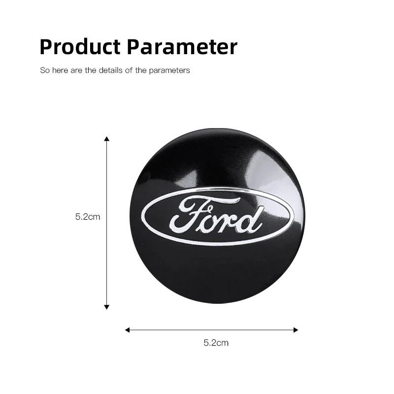 Neuer 2026 Autoaufkleber 4 Stück Ford Radnabenkappe Nabenkappe Abzeichen Emblem Aufkleber Autozubehör Für Ford Focus Fiesta C-Max ST Mo