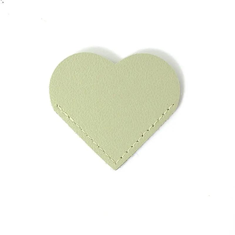 2Pcs Portable Heartshaped Corner Page Marker Vintage Multicolor Leather Bookmark Book Decorative Creative Reading Bookmarks Books
