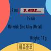 Premium 1.9L 1.9 L for Universal car Engine Hood Fender trunk Tail Rear Bonnet Nameplate Decal Emblem Badge Sticker