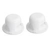 2 Set RV Sanitär Entlüftungskappen Ersatz Kunststoffabdeckung Set für Anhänger Wohnmobil Dach Abwasser