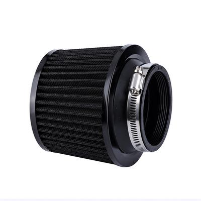 1x 65mm/2.5'' Black Motorcycle Air Filter Pod Rubber Adapter High Cold Universal
